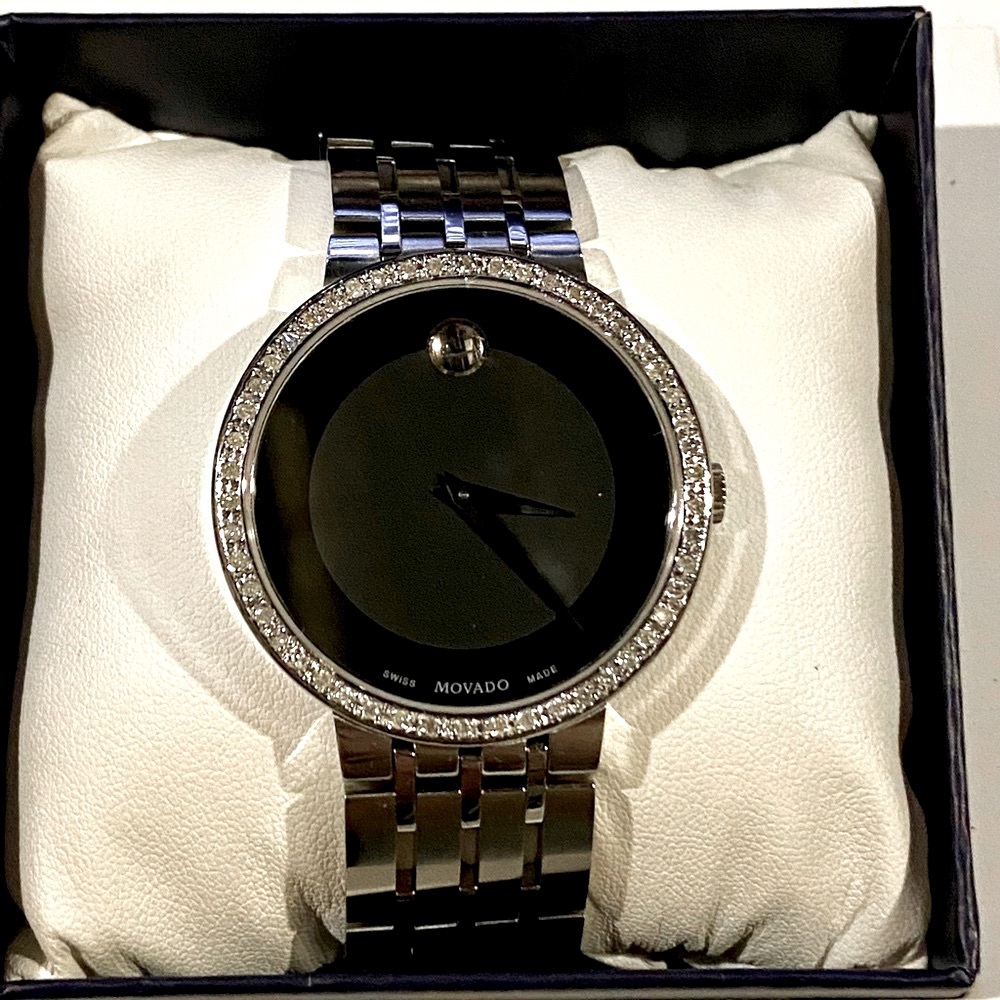 Men’s Movado Esperanza Diamond Bezel 40mm Watch